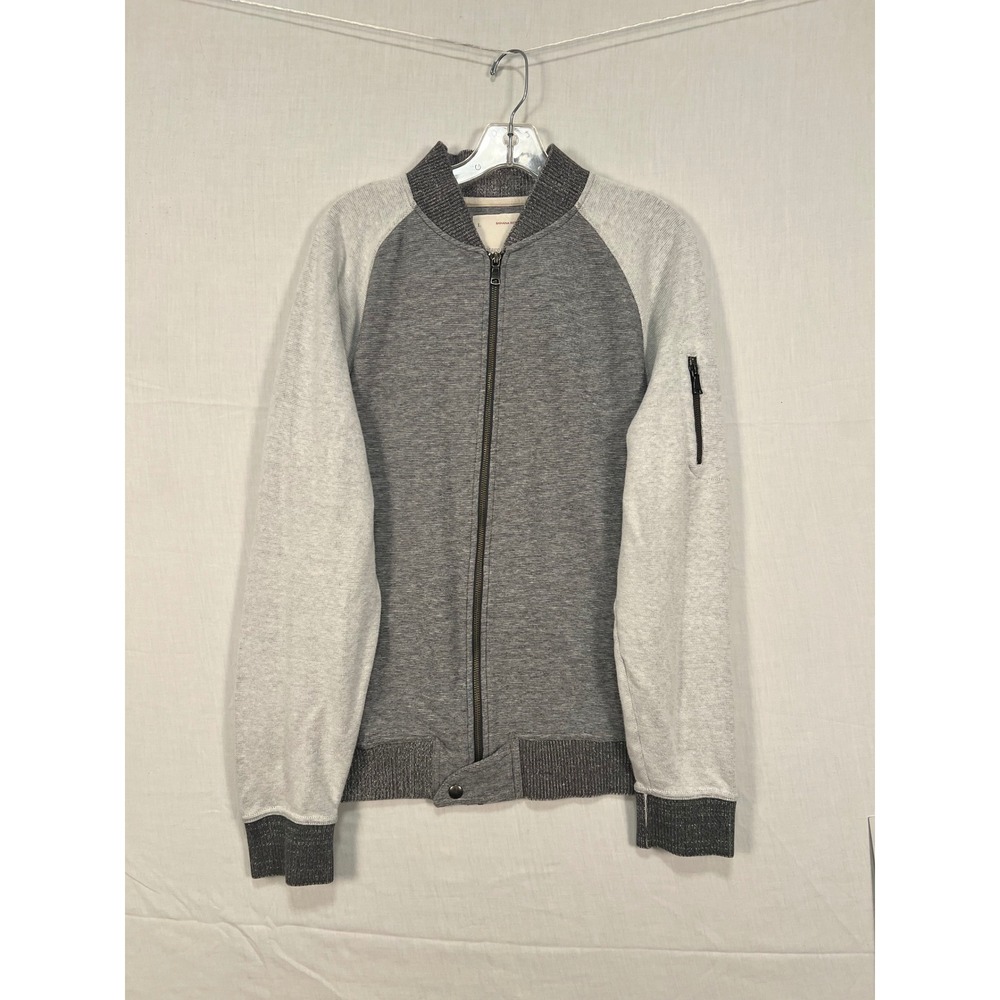Banana Republic Heritage Collection Mens Grey Raglan Bomber Jacket S/184854-00 L
